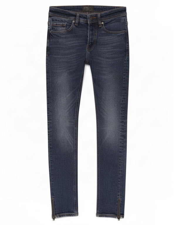 Zara Herren Skinny Jeans EU 38 Small W30 L29 Blaue Baumwolle
