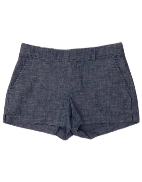Gap Damen Curvy Hot Pants US 2 XS W28 Blaue Baumwolle