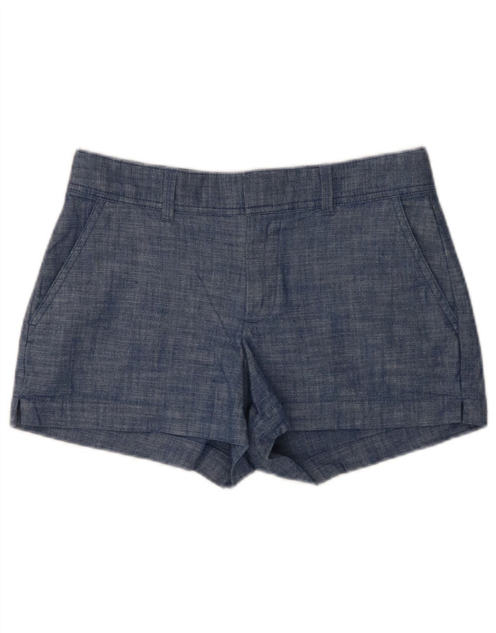 Gap Damen Curvy Hot Pants US 2 XS W28 Blaue Baumwolle