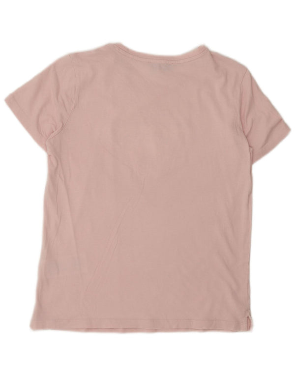 Guess Grafik-T-Shirt-Oberteil für Damen, UK 8, Größe S, Rosa, Baumwolle