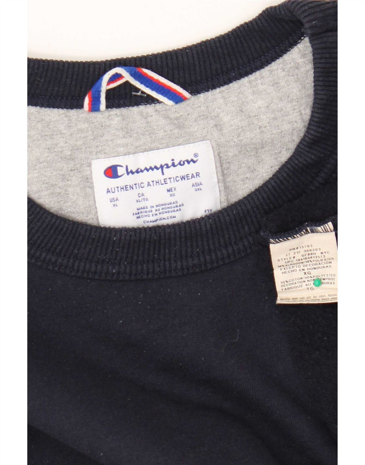 Champion Herren Sweatshirt Pullover XL Marineblau Baumwolle