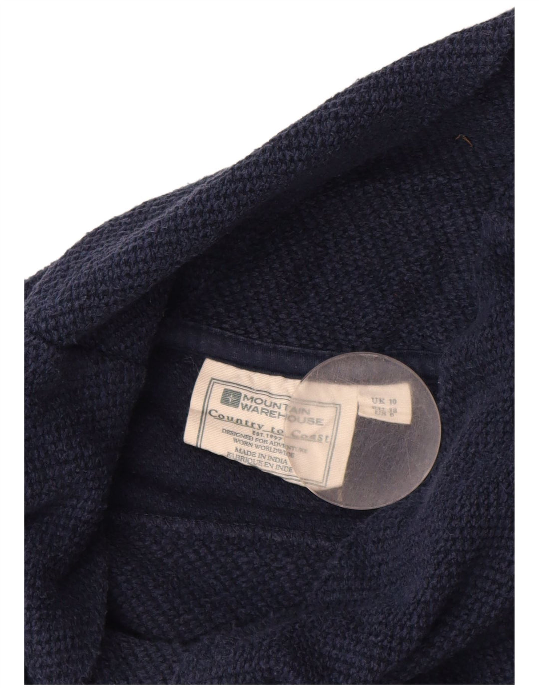 MOUNTAIN WAREHOUSE Damen Crop Sweatshirt Pullover UK 10 Small Marineblau