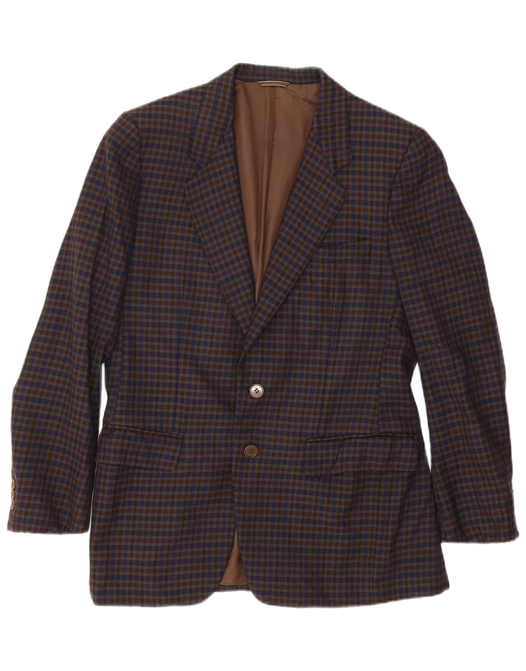 Aquascutum Herren-Blazer mit 2 Knöpfen, UK 38, mittelgroß, mehrfarbig, Gingham