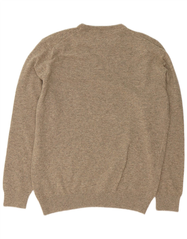 Barbour Herren-Pullover mit Rundhalsausschnitt, große graue Wolle