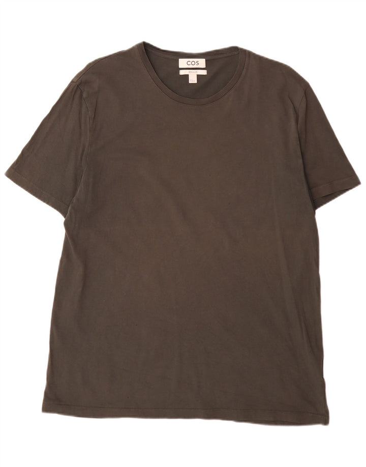 Cos Herren Regular T-Shirt Top XL Grau Baumwolle