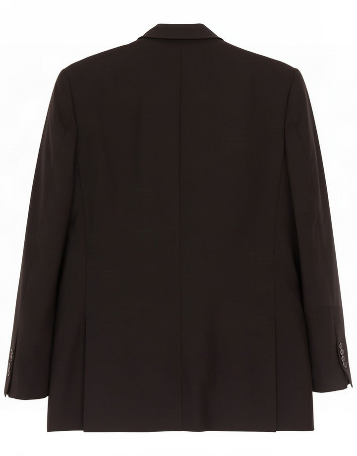 C&A Herren-Blazer mit 3 Knöpfen IT 52 XL, schwarze Schurwolle