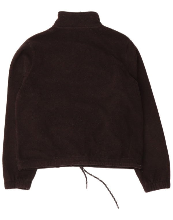 Fila Damen Übergroßer Grafik-Fleecepullover, Größe S, Schwarz, Farbblock
