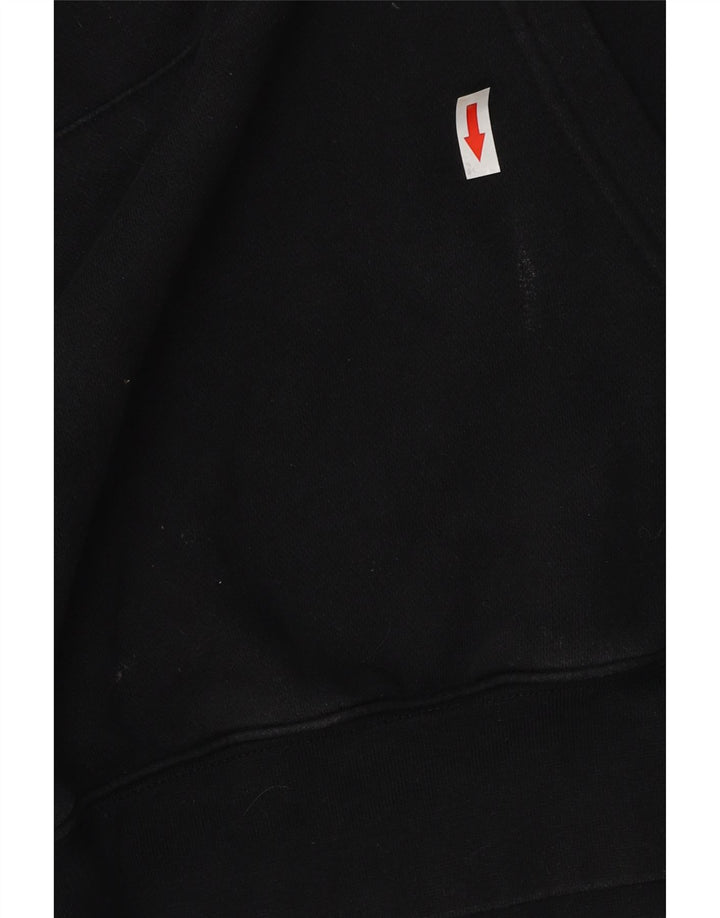 NIKE Herren-Kapuzenpullover mit Grafik, groß, aus schwarzer Baumwolle