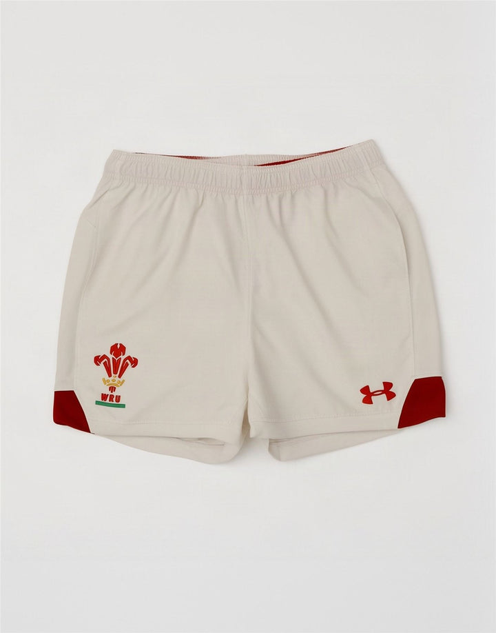 Under Armour Herren Heat Gear Sportshorts Mittelweißes Colourblock-Polyester