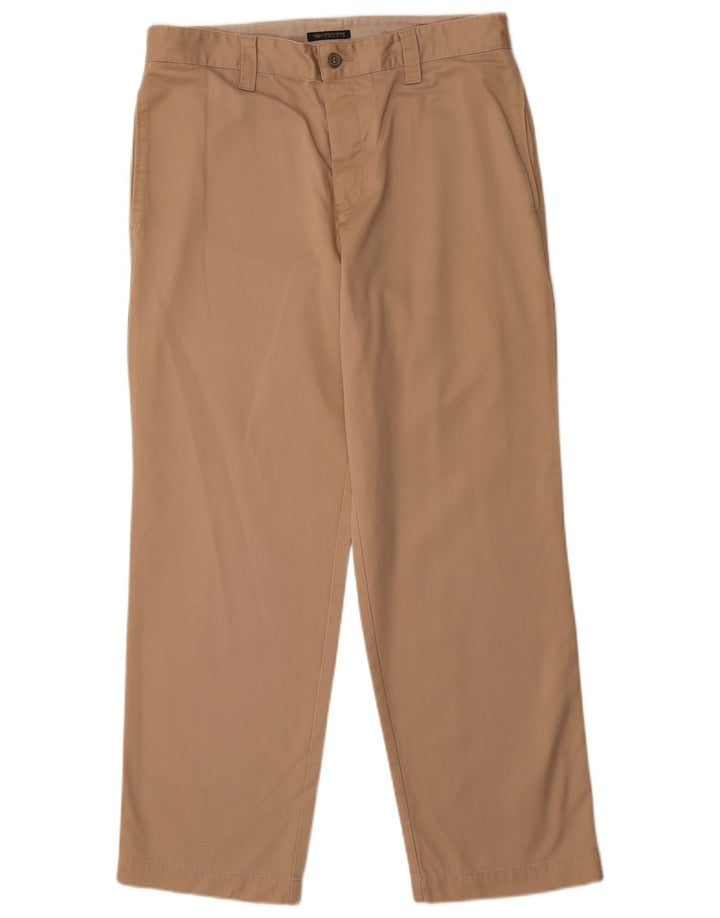 DOCKERS Herren Khakis Straight Chino Hose W33 L30 Beige