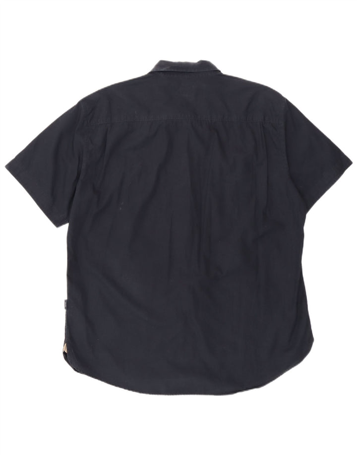Paul Smith Herren Kurzarmhemd 2XL Marineblau Baumwolle