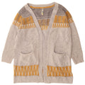 Weird Fish Offener Damen-Cardigan-Pullover, Gr. 10, klein, grau, geometrisch, Acryl
