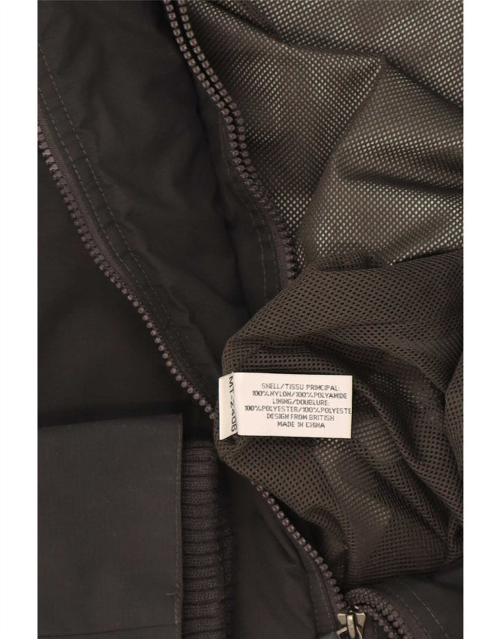 Superdry Herren Regenjacke UK 38 Mittelschwarzes Nylon