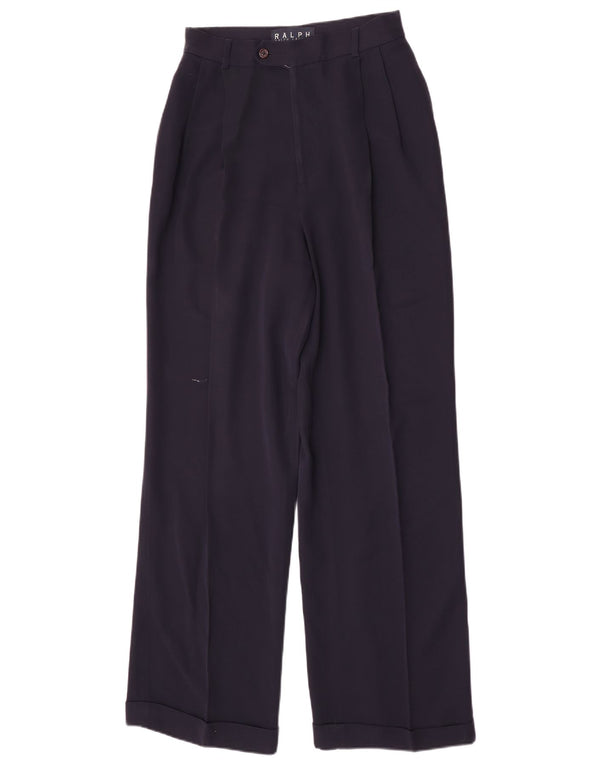 Ralph Lauren Damen-Anzughose mit hoher Taille, US 8, M, W26, L32, Marineblau