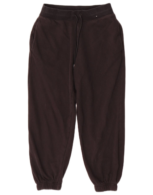 Marks & Spencer Damen-Trainingshose, Jogginghose, Gr. 10, Größe S, Schwarz, Baumwolle