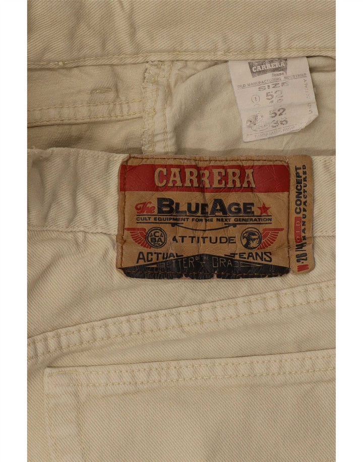 Carrera Herren Straight Jeans W36 L33 Beige Baumwolle