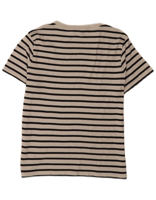 Tommy Hilfiger Damen T-Shirt Top UK 20 2XL Weiß gestreift nautisch
