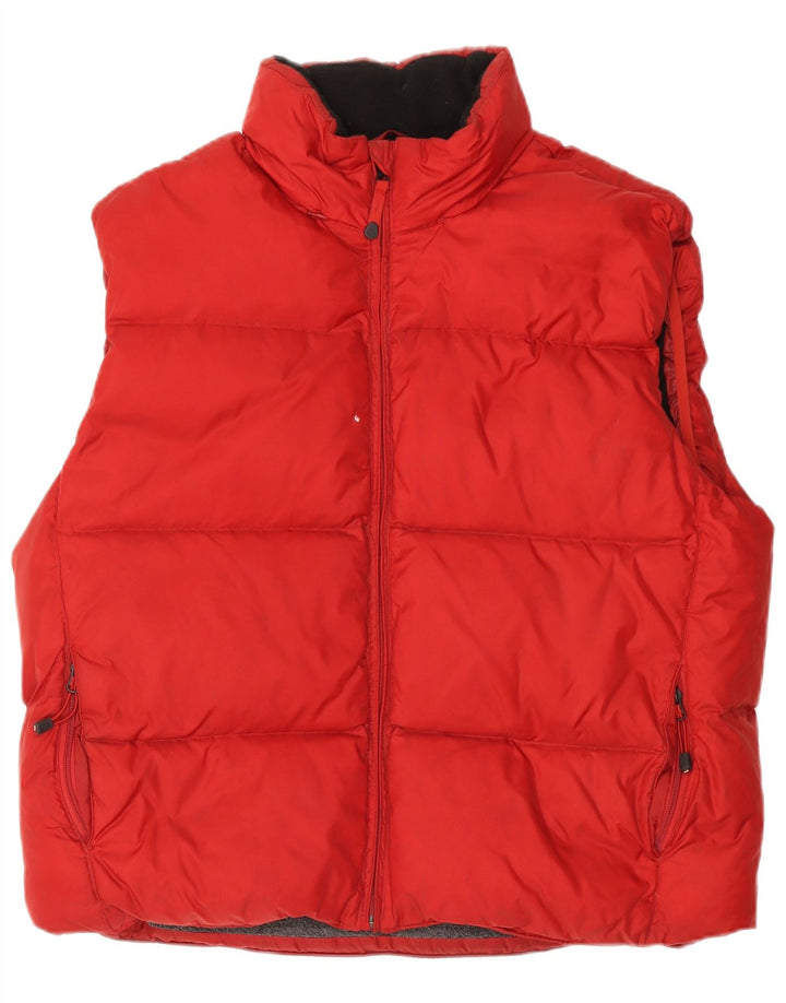 Gepolsterte Herrenweste von Gap, UK 40, Größe L, rotes Nylon