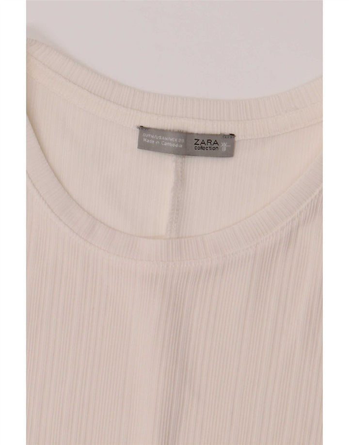 Übergroßes Damen-Oberteil von Zara mit 3/4-Ärmeln, UK-Größe 14, mittelgroß, mehrfarbig, Farbblock