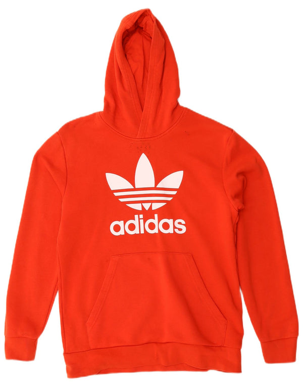 Adidas Jungen Graphic Hoodie Pullover 13–14 Jahre, rote Baumwolle