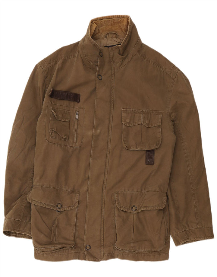 Marks & Spencer Herren Blue Harbor Utility Jacke UK 40 Large Braun