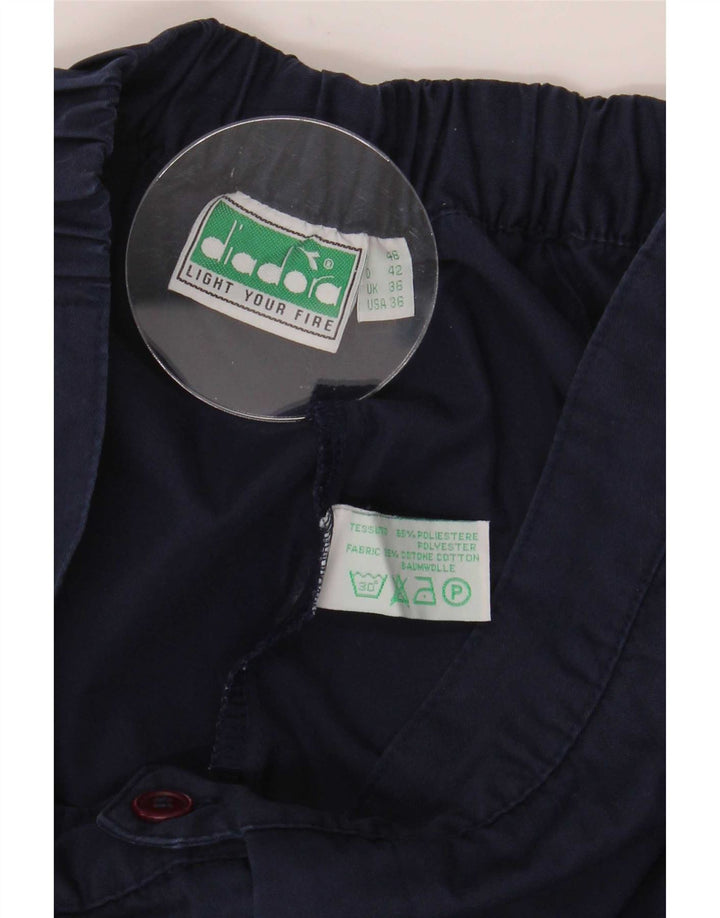 Diadora Herren-Chinoshorts, Größe L, W36, Marineblau, Polyester