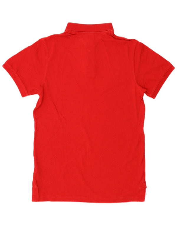 Tommy Hilfiger Herren-Poloshirt aus mittelroter Baumwolle