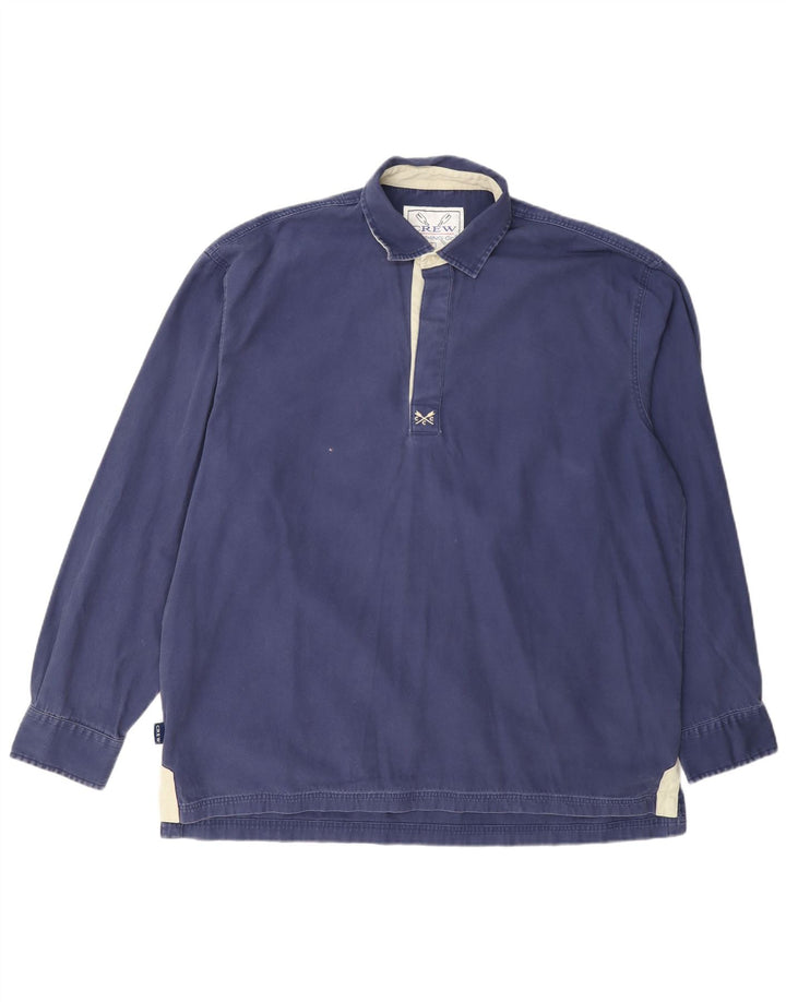 Crew Clothing Herren-Pullover-Hemd, groß, marineblau, Baumwolle