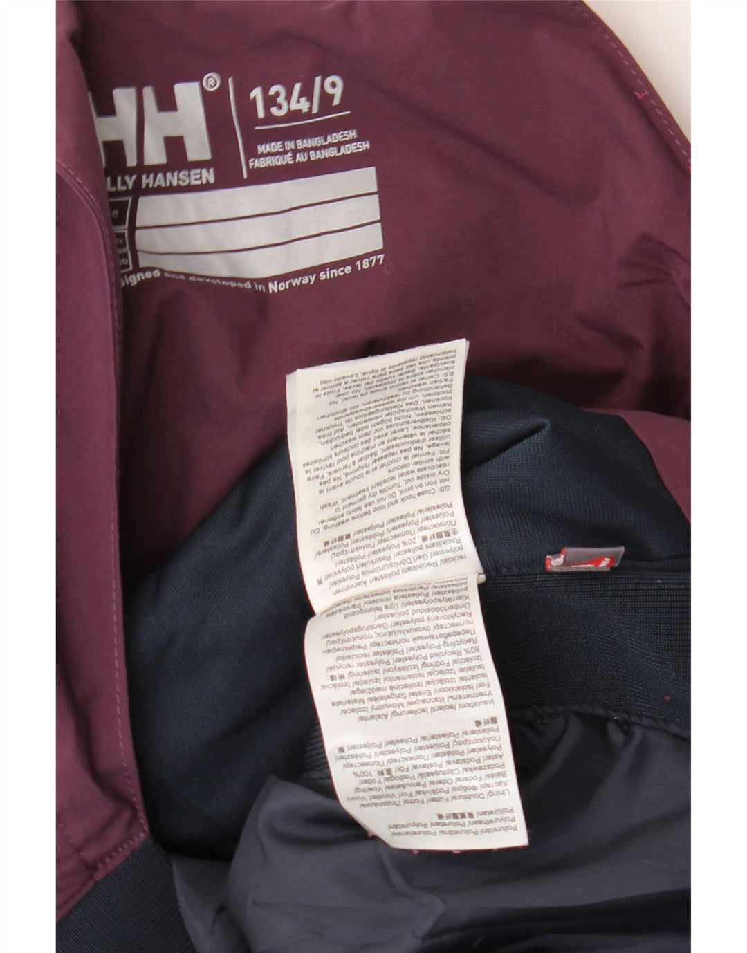 Helly Hansen Mädchen-Skihose, 8–9 Jahre, lila, Colourblock-Polyester