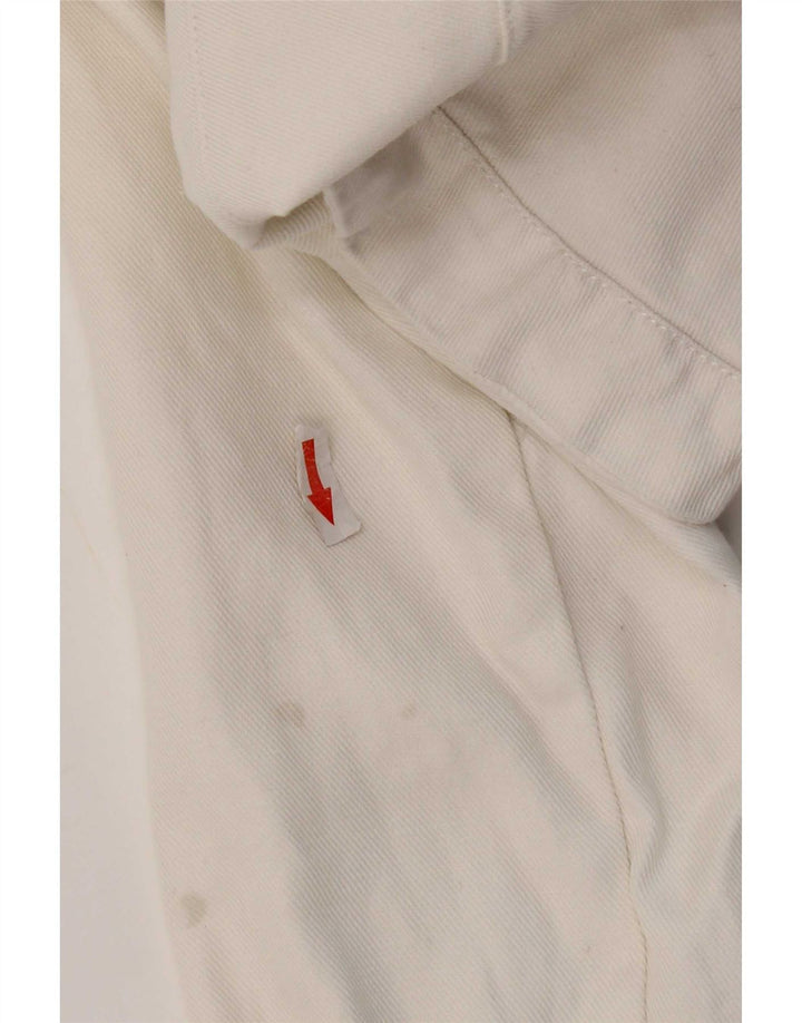 Offene Bolero-Jacke für Damen von Zara, UK 12, mittelweiße Baumwolle