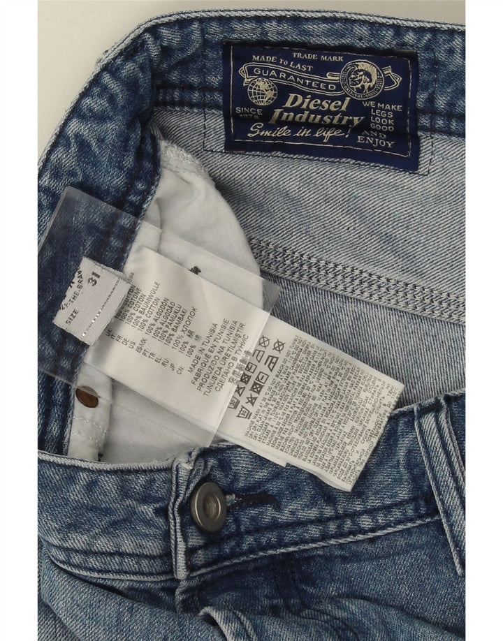 DIESEL Mens Distressed Denim Shorts  W31 Medium Blue Cotton Vintage Diesel and Second-Hand Diesel from Messina Hembry 