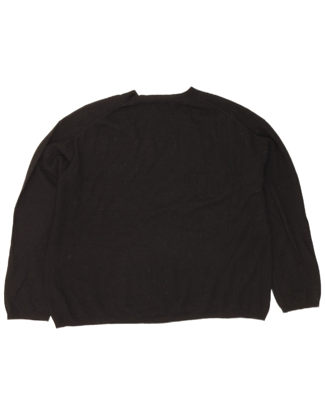 Zara Damen-Pullover, übergroß, Rundhalsausschnitt, Gr. 14, mittelschwarz