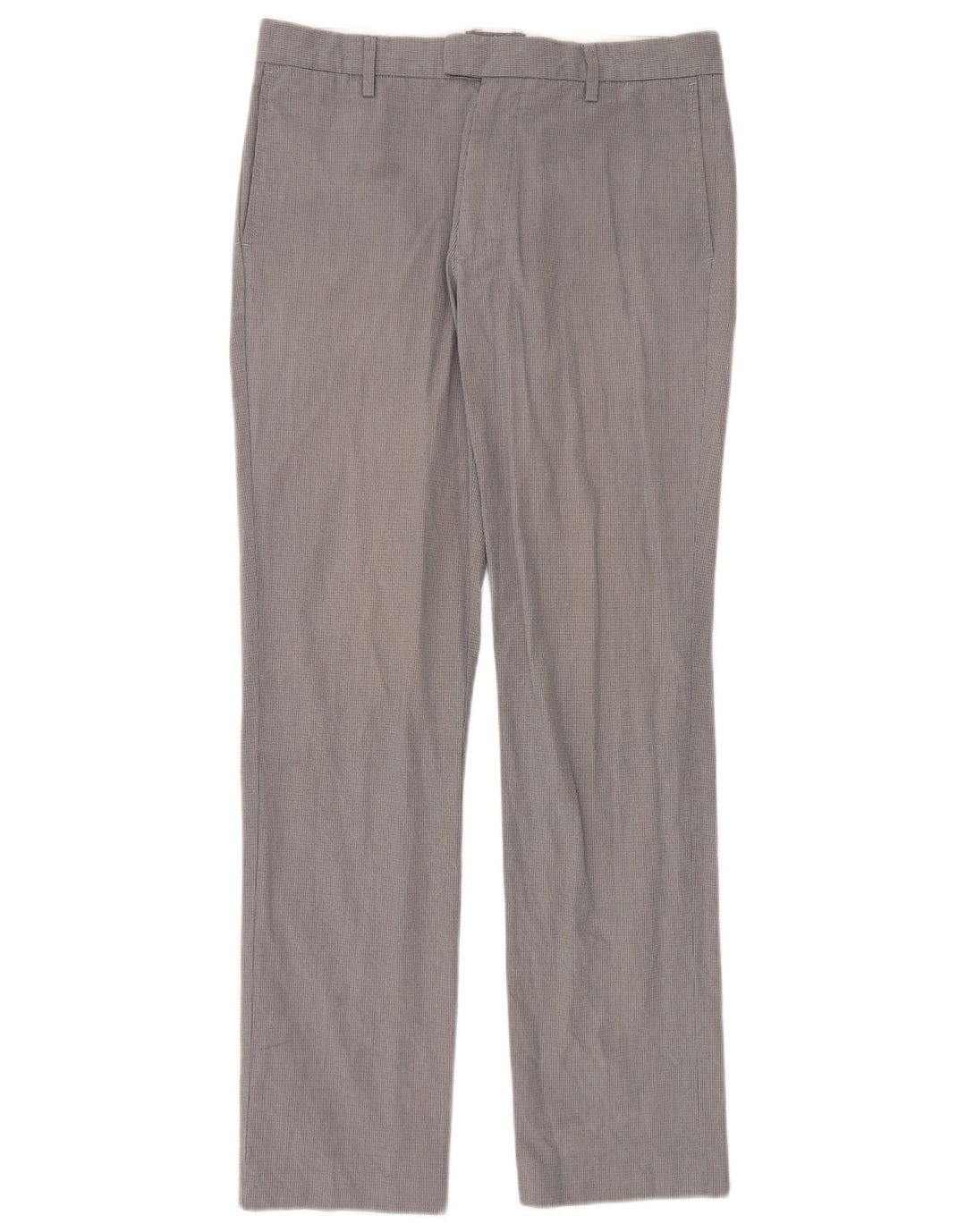 Dockers Herren-Anzughose, gerade, W32, L34, grau kariert, Baumwolle