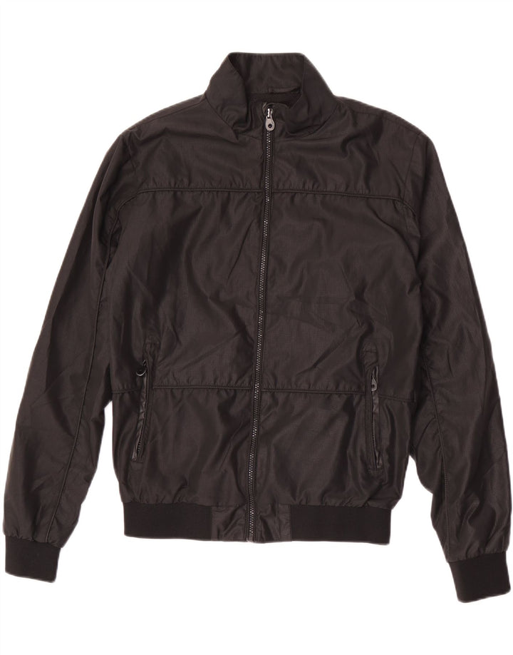 Zara Herren Bomberjacke UK 36 Small Schwarz Polyester