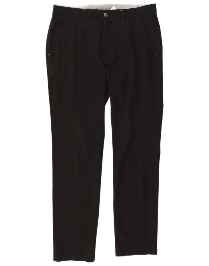 Adidas Herren Straight Chino Hose W32 L32 Schwarz Polyester