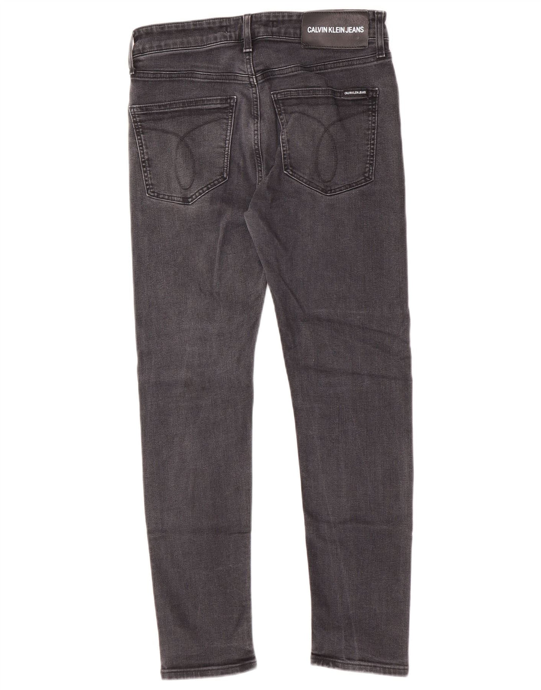 Calvin Klein Herren Slim Jeans W32 L27 Graue Baumwolle