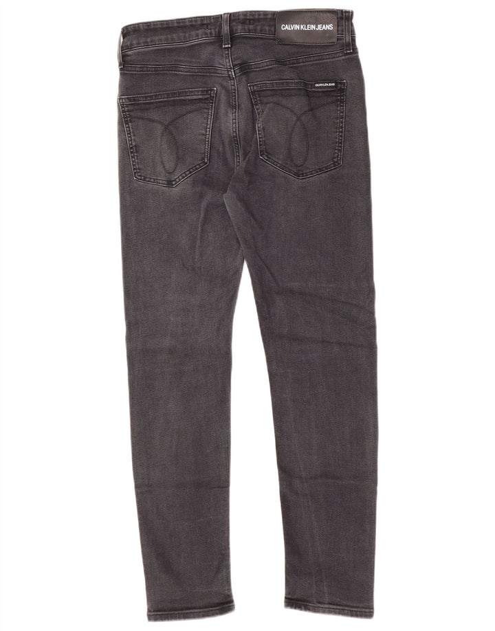 Calvin Klein Herren Slim Jeans W32 L27 Graue Baumwolle