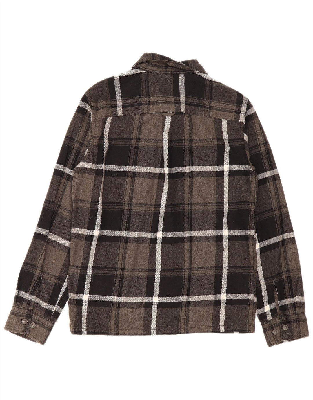 Jack & Jones Herren-Flanellhemd, klein, grau kariert, Baumwolle