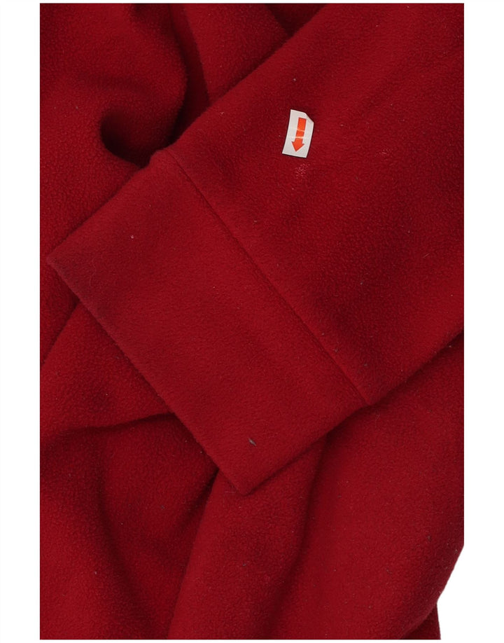 LOTTO Herren-Fleecepullover mit Reißverschluss am Hals, 2XL, rotes Polyester