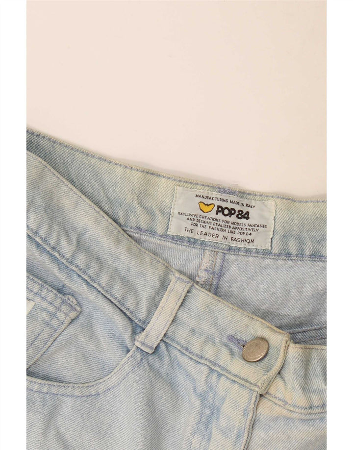 POP 84 Damen Jeansshorts W28 Mittelblau