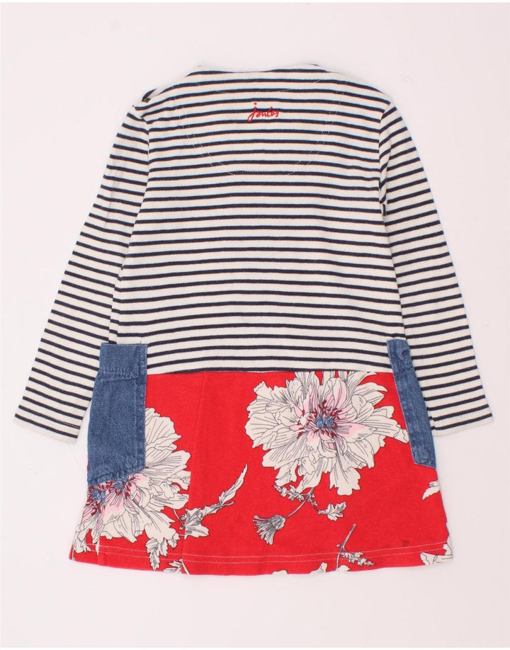 Joules Grafik-Basic-Kleid für Mädchen, 2–3 Jahre, mehrfarbig gestreift