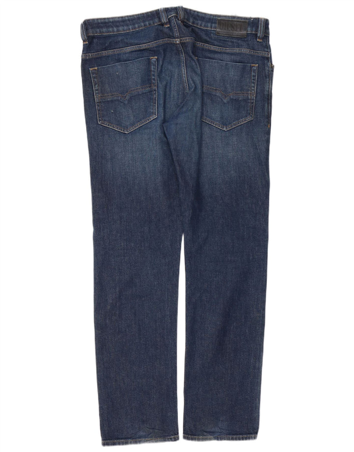 Diesel Herren D-Strukt Straight Jeans W36 L32 Blaue Baumwolle