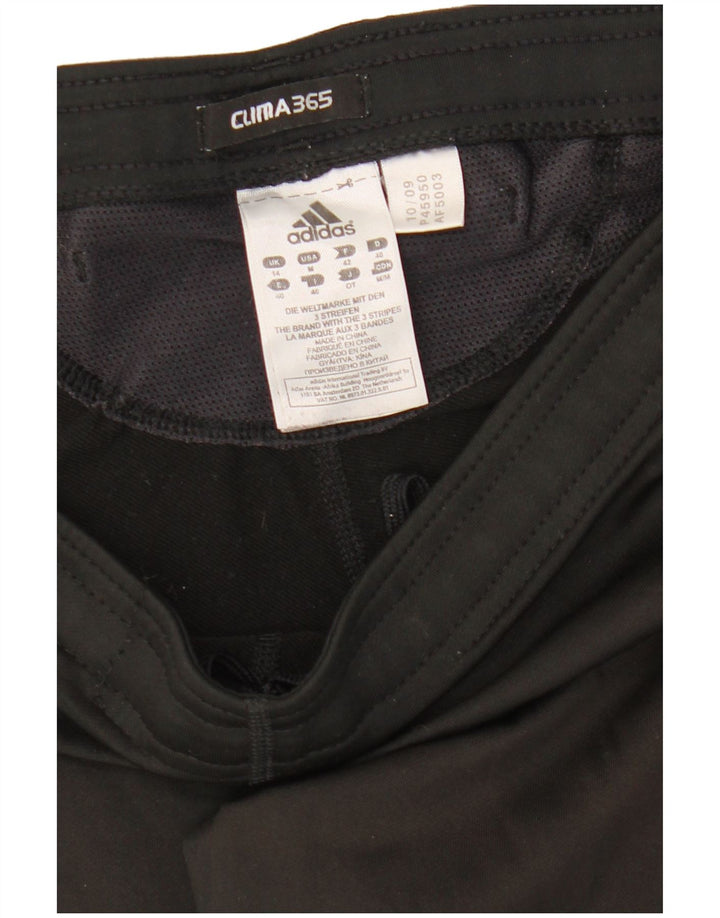 Adidas Damen Clima 365 Capri Leggings UK 14 Medium Schwarz Polyester