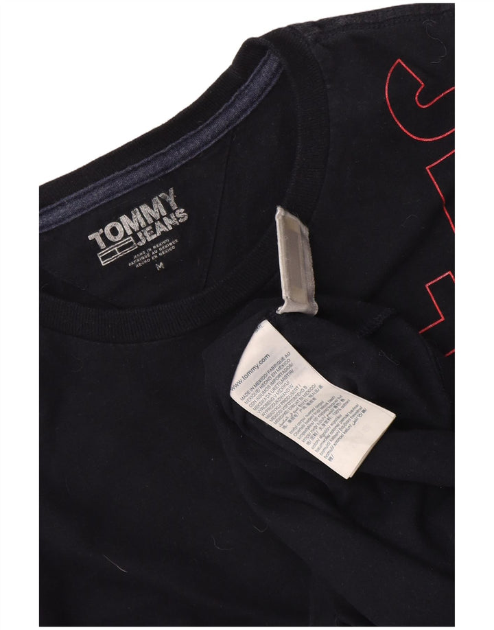 Tommy Hilfiger Herren-T-Shirt mit Grafik, mittelmarineblaue Baumwolle