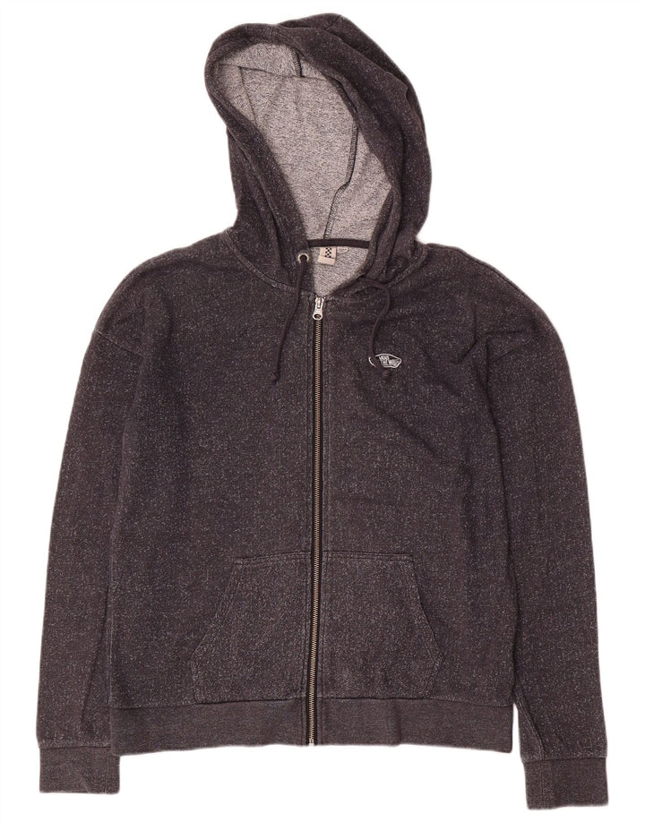 Vans Herren-Kapuzenpullover mit Reißverschluss, klein, grau gefleckte Baumwolle