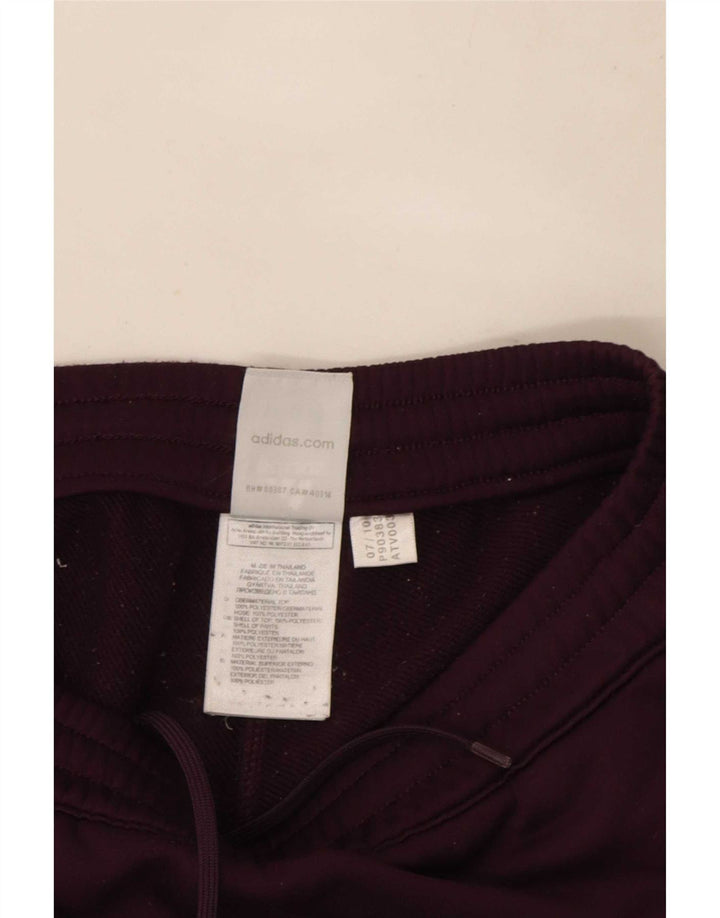 Adidas Damen Trainingshose UK 10 Small Lila Polyester