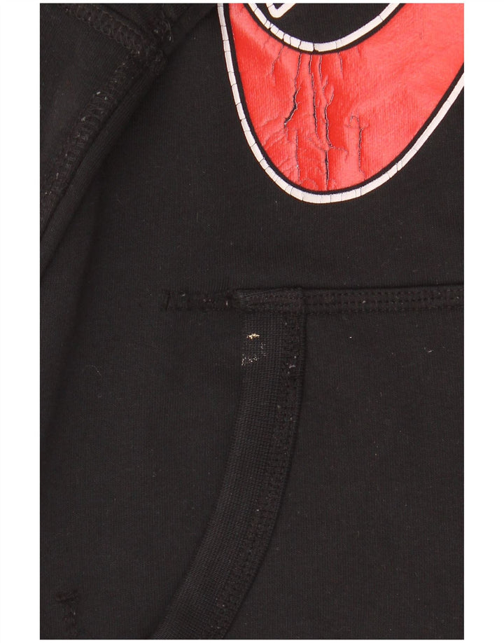 Nike Herren Air Graphic Hoodie Pullover Mittelschwarze Baumwolle