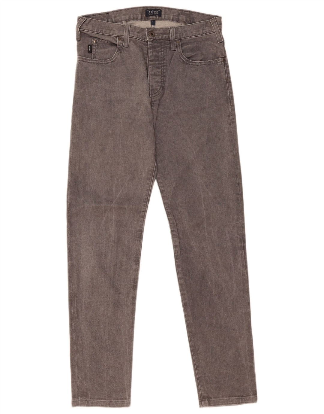 Armani Herren Slim Jeans W28 L29 Graue Baumwolle