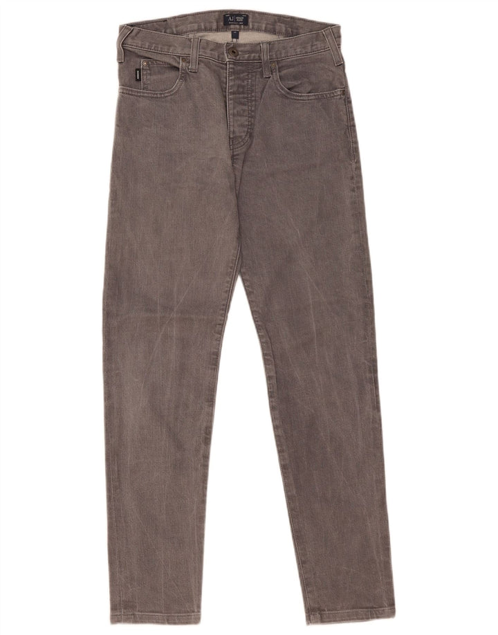 Armani Herren Slim Jeans W28 L29 Graue Baumwolle