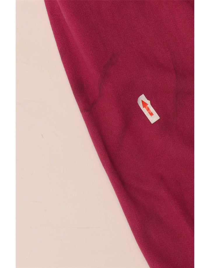 Zara Damen Jeanshemd UK 16 Large Rosa Baumwolle